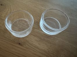 2 Deko Gläser Windlichter, Teelichthalter