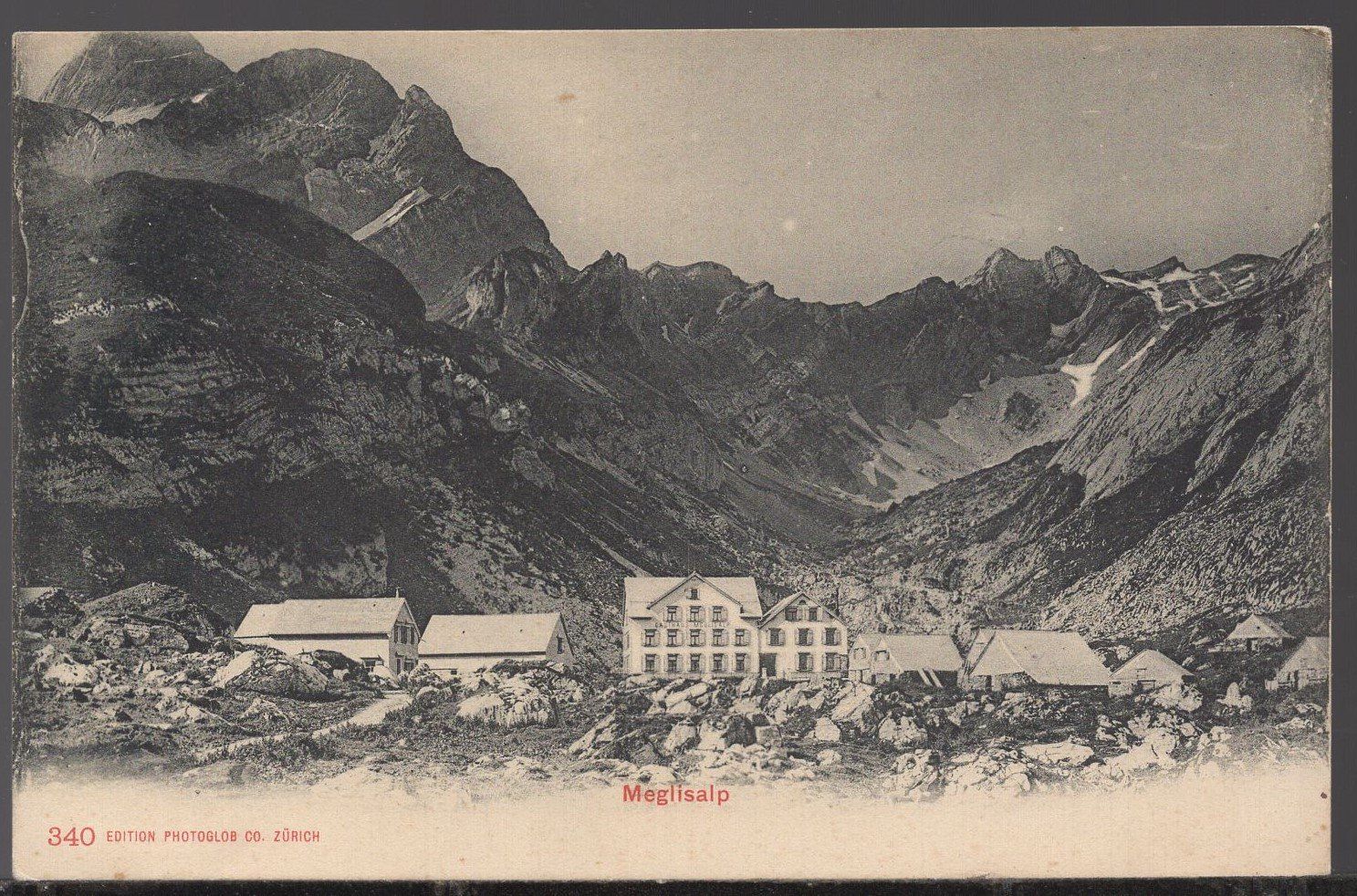Ansichtskarten: Meglisalp    Panorama – Gebraucht aus Aarau von kufi44