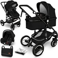 KIDUKU 3 in 1 Kinderwagen Komplettset