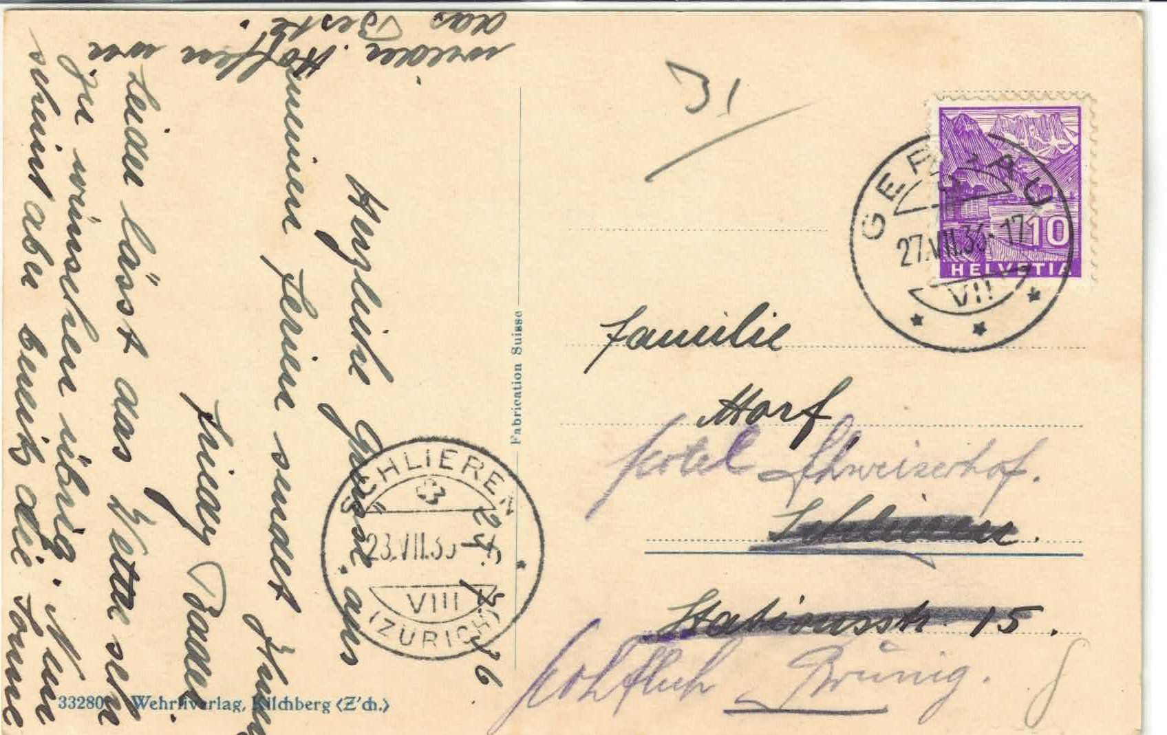 Cartoline postali: Gersau - Generalansicht – Usato da Ettingen venduto da Kartenplanet 1