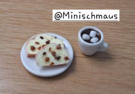 Stollen mit Heisser Schoggi Handgemacht, auch für Maileg