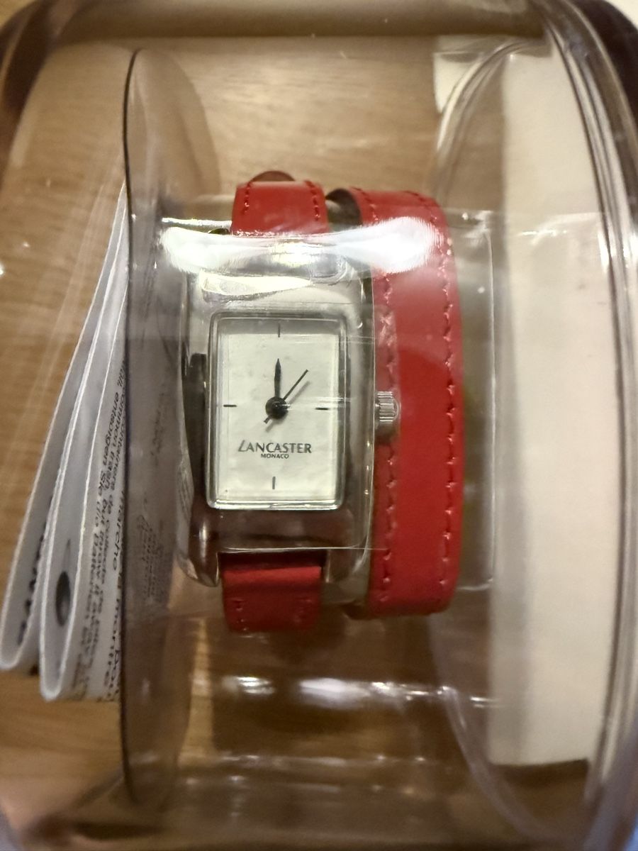 Uhren: Lancaster Monaco Damenuhr, neu, rot – Neu und originalverpackt aus Neuhausen von DELY 1