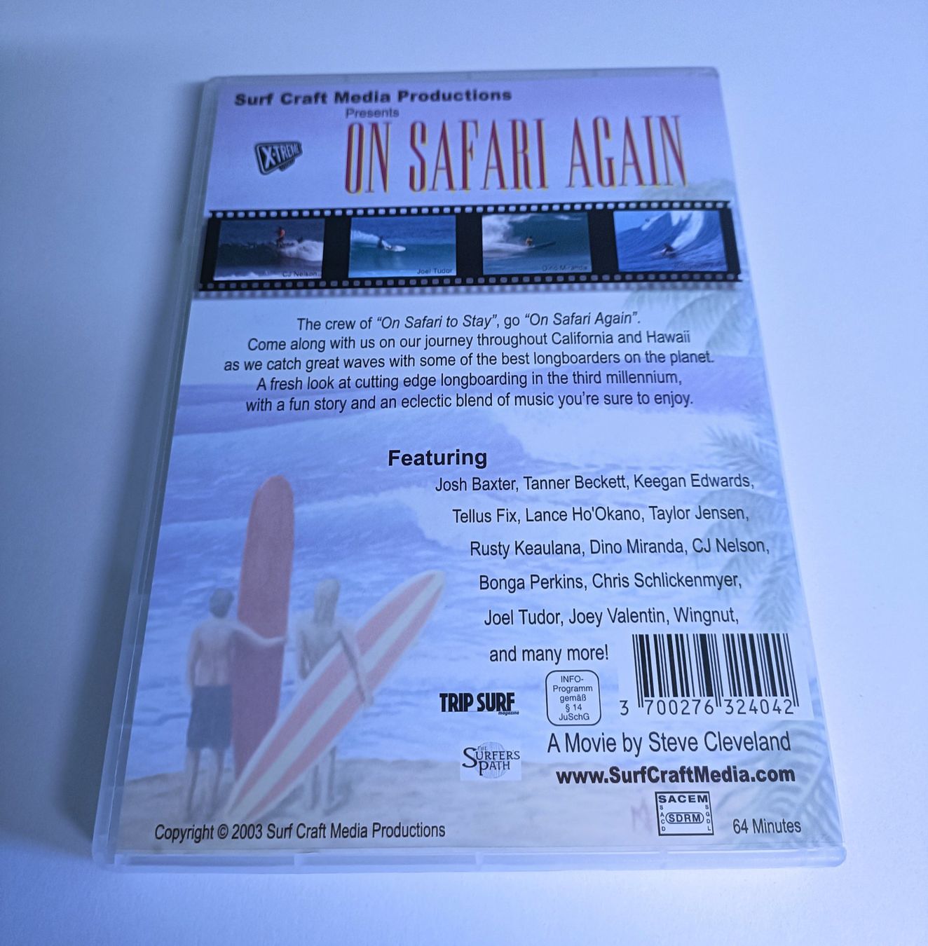Tutti i DVDs: On Safari Again: Longboarding In The 3rd Millenium – Usato da Köniz venduto da Movieportal007 1