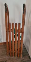 Antiker Davoserschlitten Holz, 2-Sitzer, 1970, 100 cm