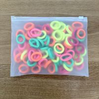 100 Haargummis, bunte leuchtfarben, Sommer NEU!