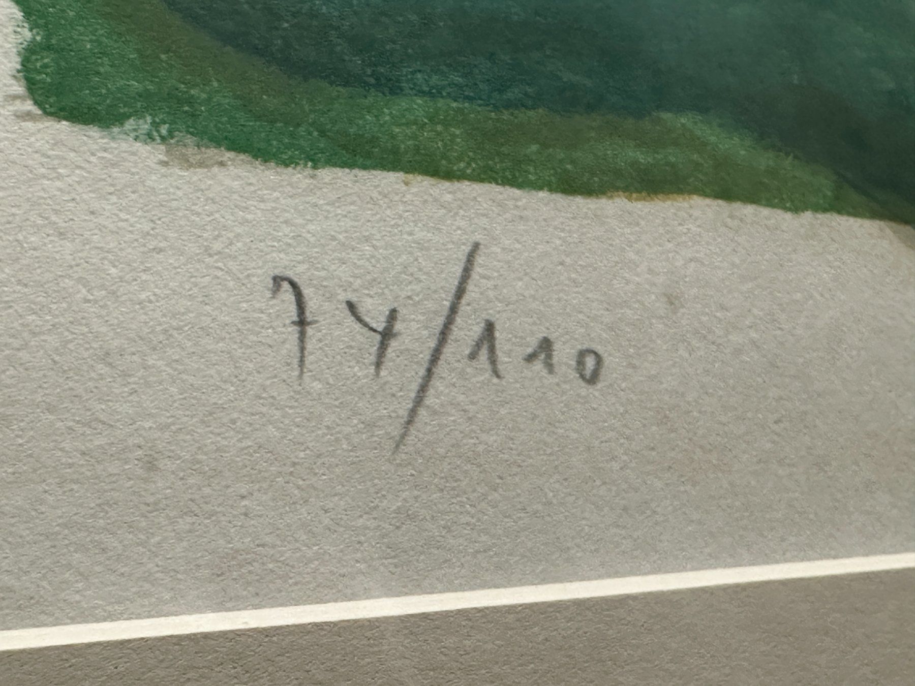 Grafica & Litografie: Geo Bretscher - Lithographie "Maison de maître" – Usato da Morges venduto da vintiques 1