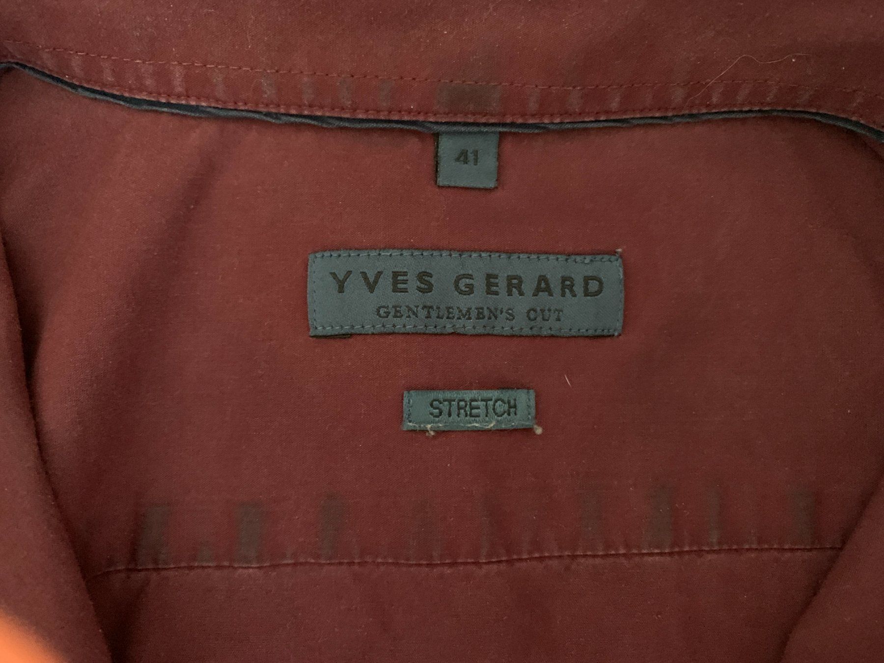 Camicie: Herrenhemd Yves Gerard Grösse 41 Bordeaux – Usato da Rengg venduto da kindle02 2