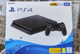 PS4 Slim 500GB – Wie neu (nur 2x benutzt) + 1 Controller + 3