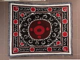 Wandteppich Suzani, original aus Usbekistan