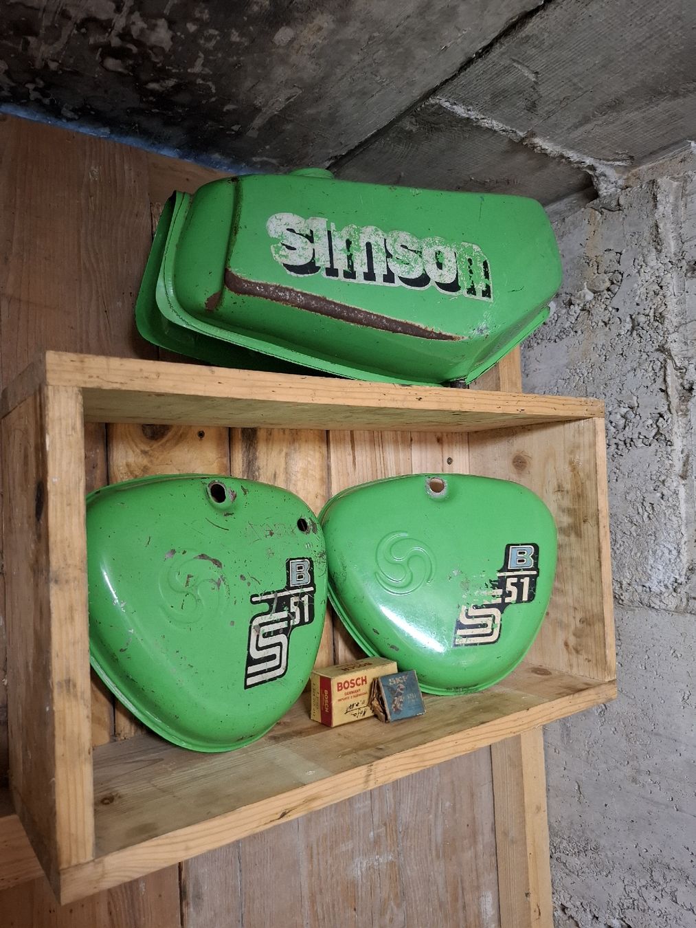Simson Mofa-Ersatzteile: Simson s51B Tankset  – Gebraucht aus Bleienbach von Sollbergerhof