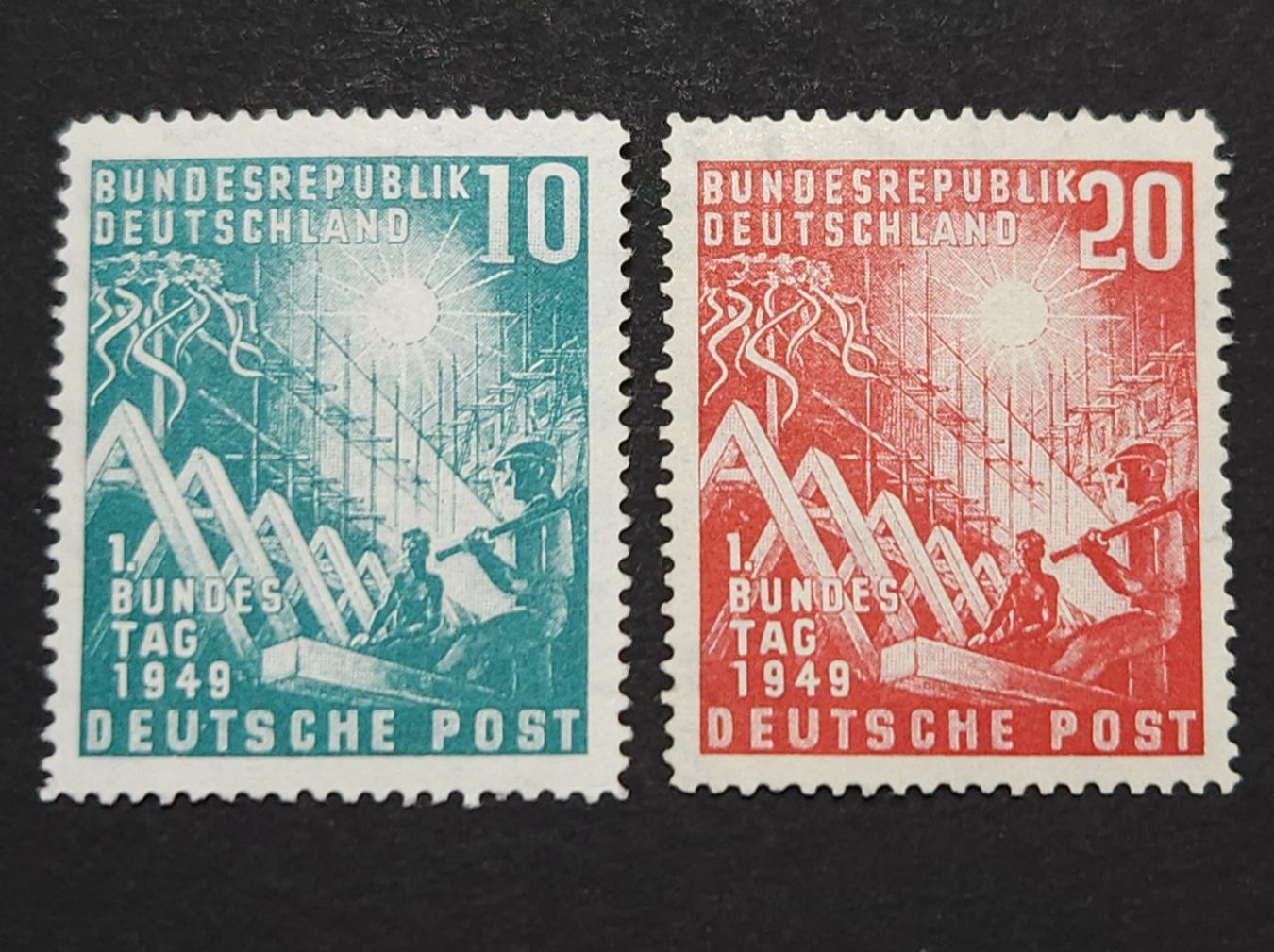 Tous les timbres: BRD Mi-Nr 111-112 Postfrisch 110 Fr – Neuf (Voir description) à Kriens par Nidfeld45 1