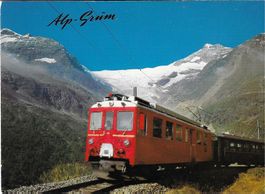Berninabahn bei der Alp-Grüm