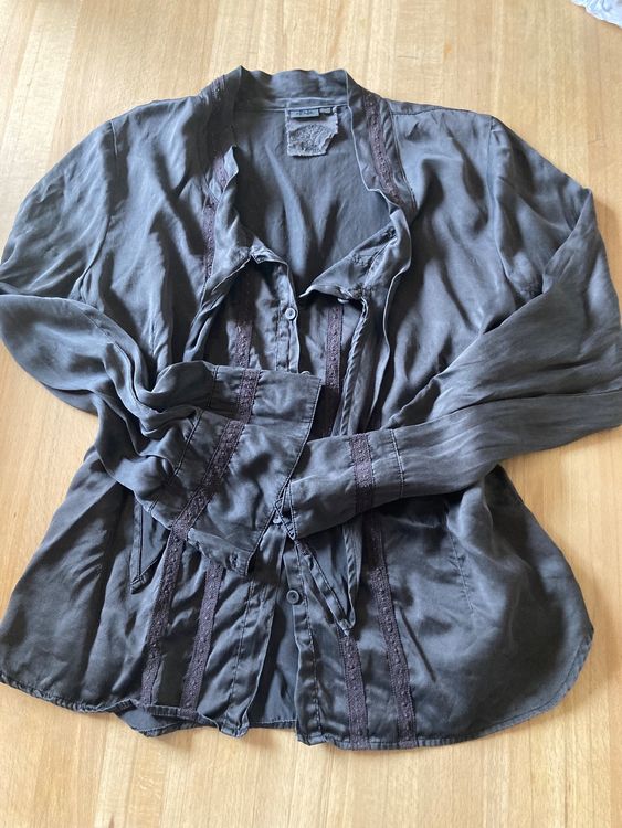 Cardigan Léger Zara En Laine Et Soie - Marron - Taille M - Occasion Très Bon état