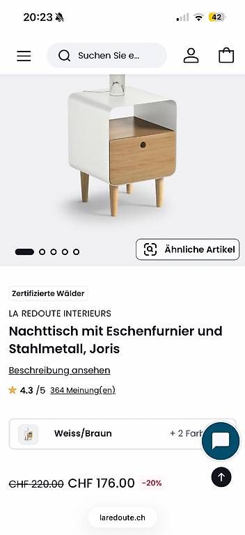 La Redoute Comodini: Table de nuit La Redoute – Usato da Confignon venduto da Pauline.sch 1