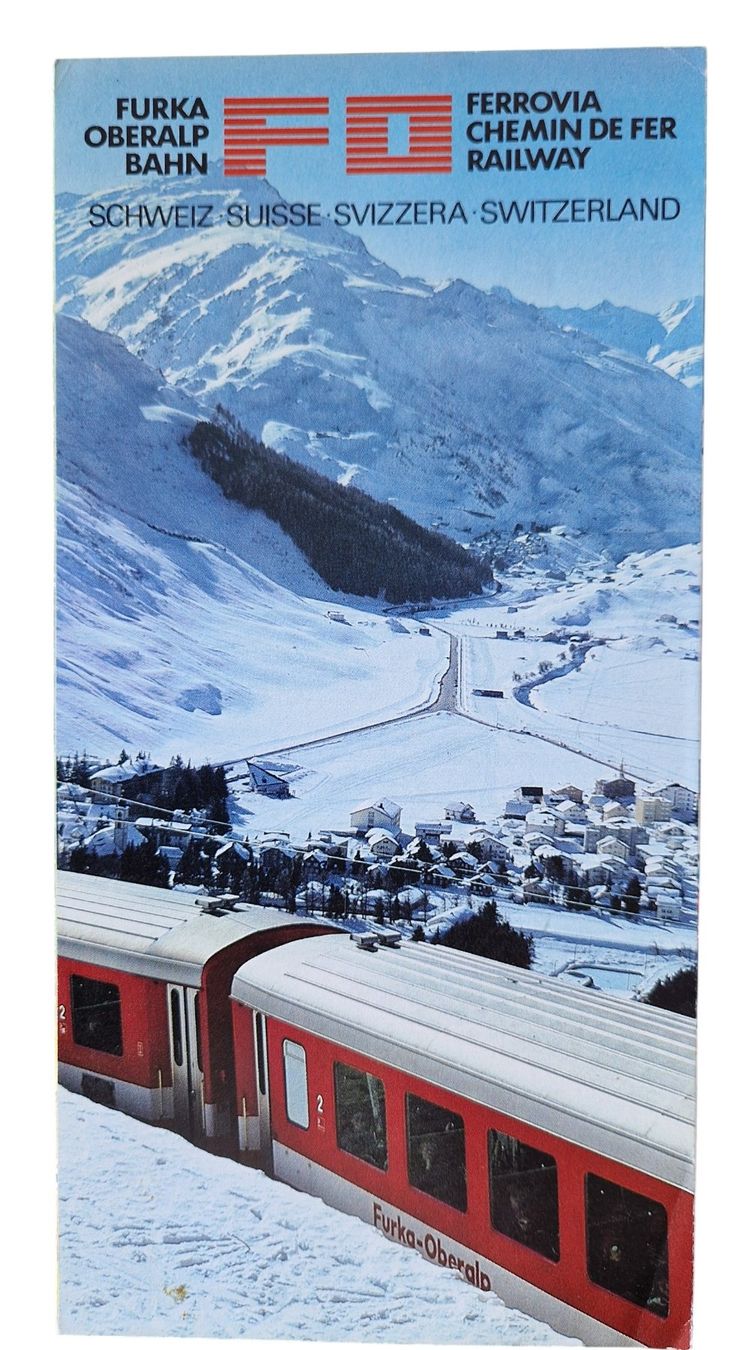 Documenti: Broschüre Furka Oberalp Bahn – Usato da Mörschwil venduto da aik_x8mc