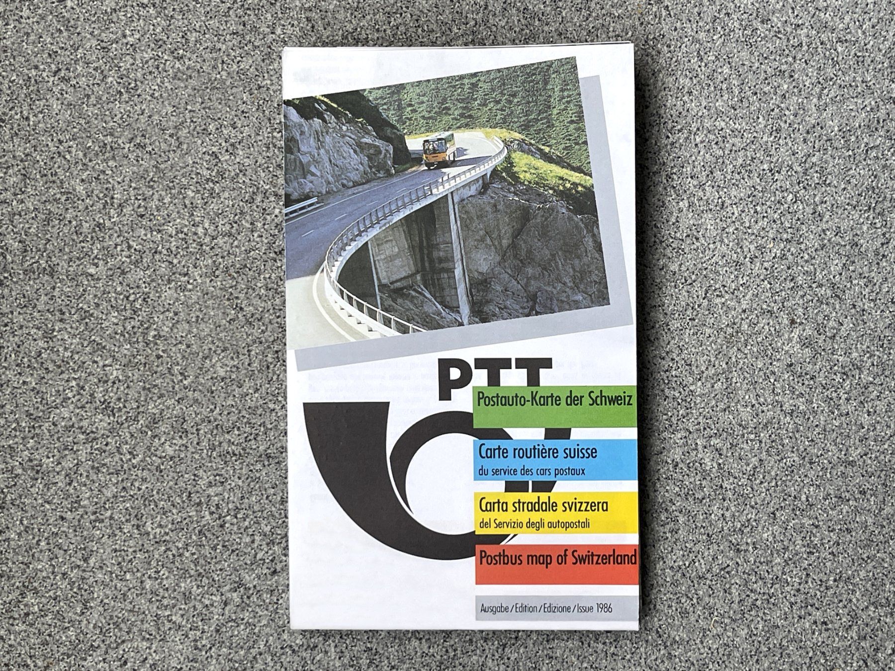 Cartine & Atlanti: PTT Post Postauto Postauto-Linien Schweiz Landkarte 1986 – Nuovo (secondo la descrizione) da Bern venduto da AWiBe