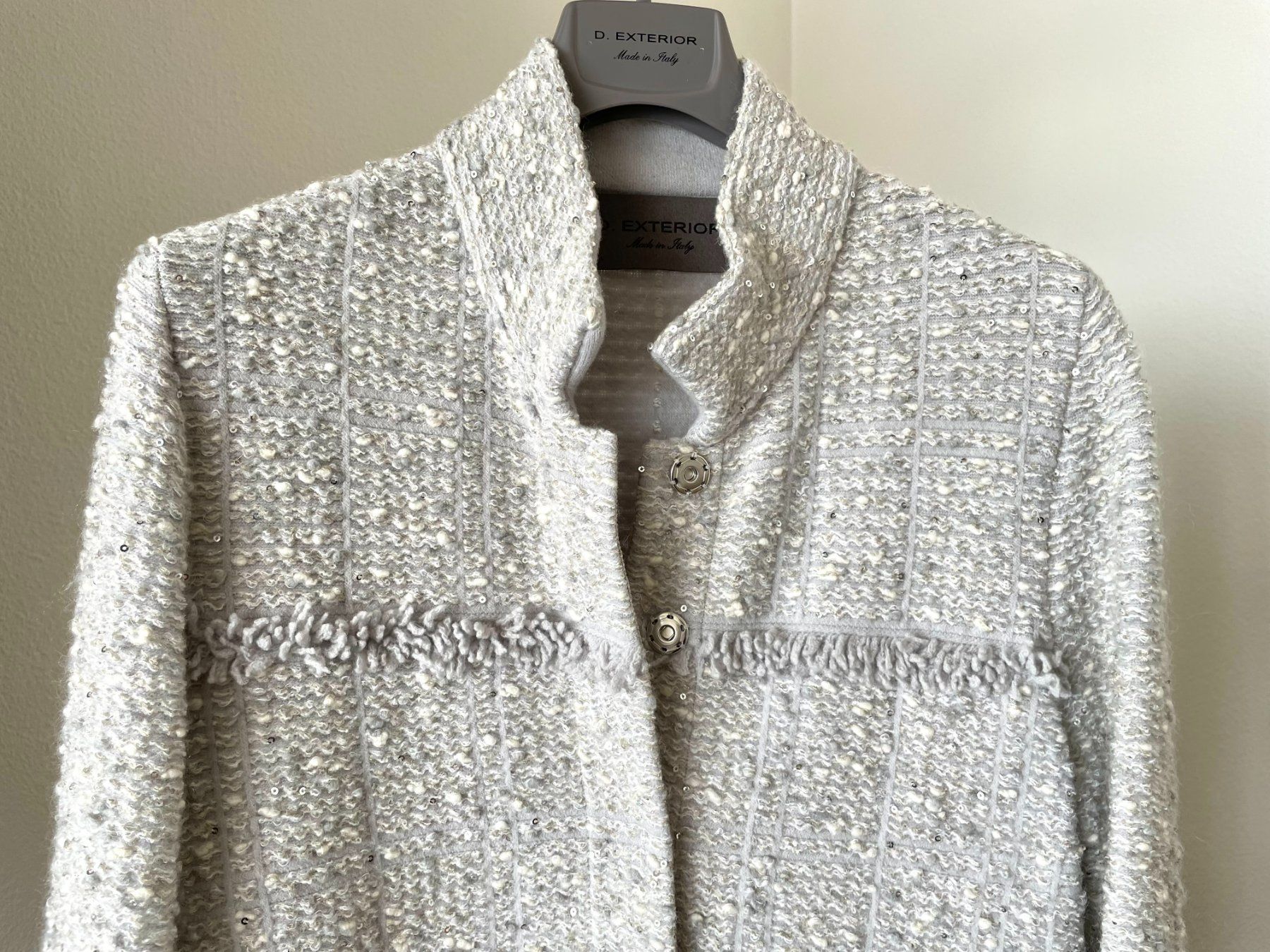 Cappotti: Manteau en tricot, à sequins – Nuovo (secondo la descrizione) da Neuchâtel venduto da Cashmire 1
