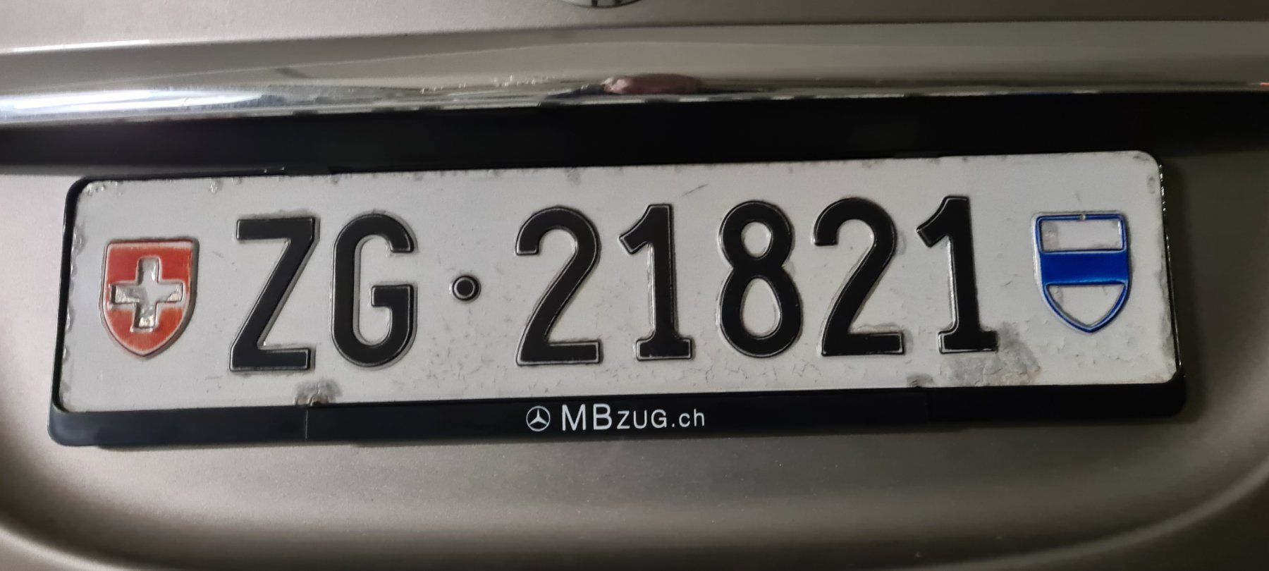 Insegne: Zuger Auto Kontrollschild 21821 – Usato da Weggis venduto da kumei41 1