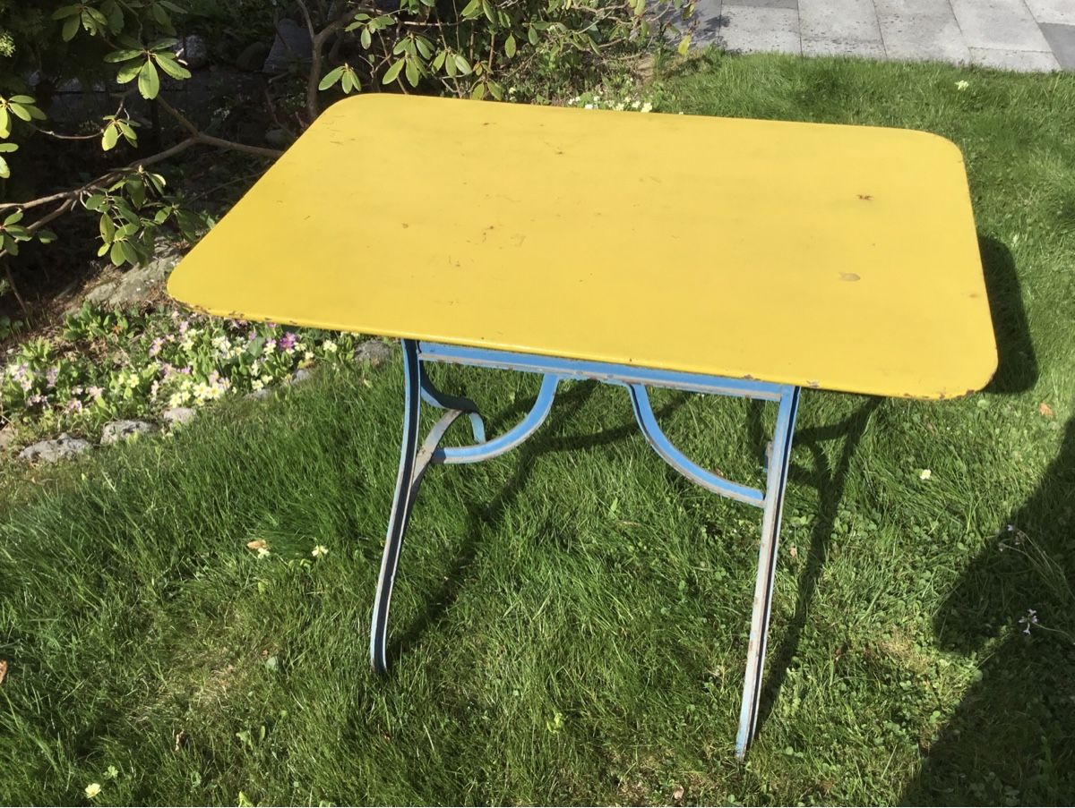 Tavoli: Jugendstil Gartentisch rechteckig 100-jährig – Usato da Rüschlikon venduto da succes08