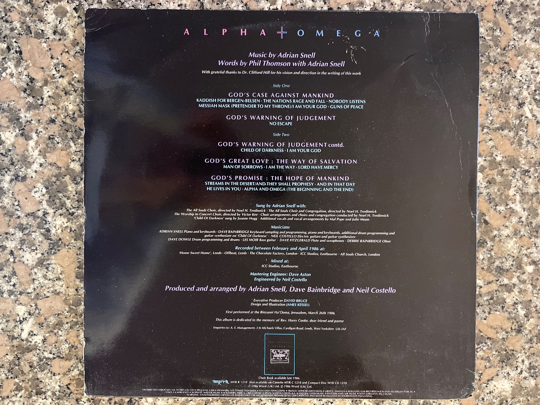 Dischi in vinile: S1645/Adrian Snell - Alpha & Omega – Usato da Frutigen venduto da Philippe_jsp 1
