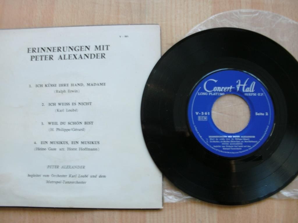 Schallplatten: Peter Alexander – Single 45 RPM – Gebraucht aus Grenchen von Kogi7 2