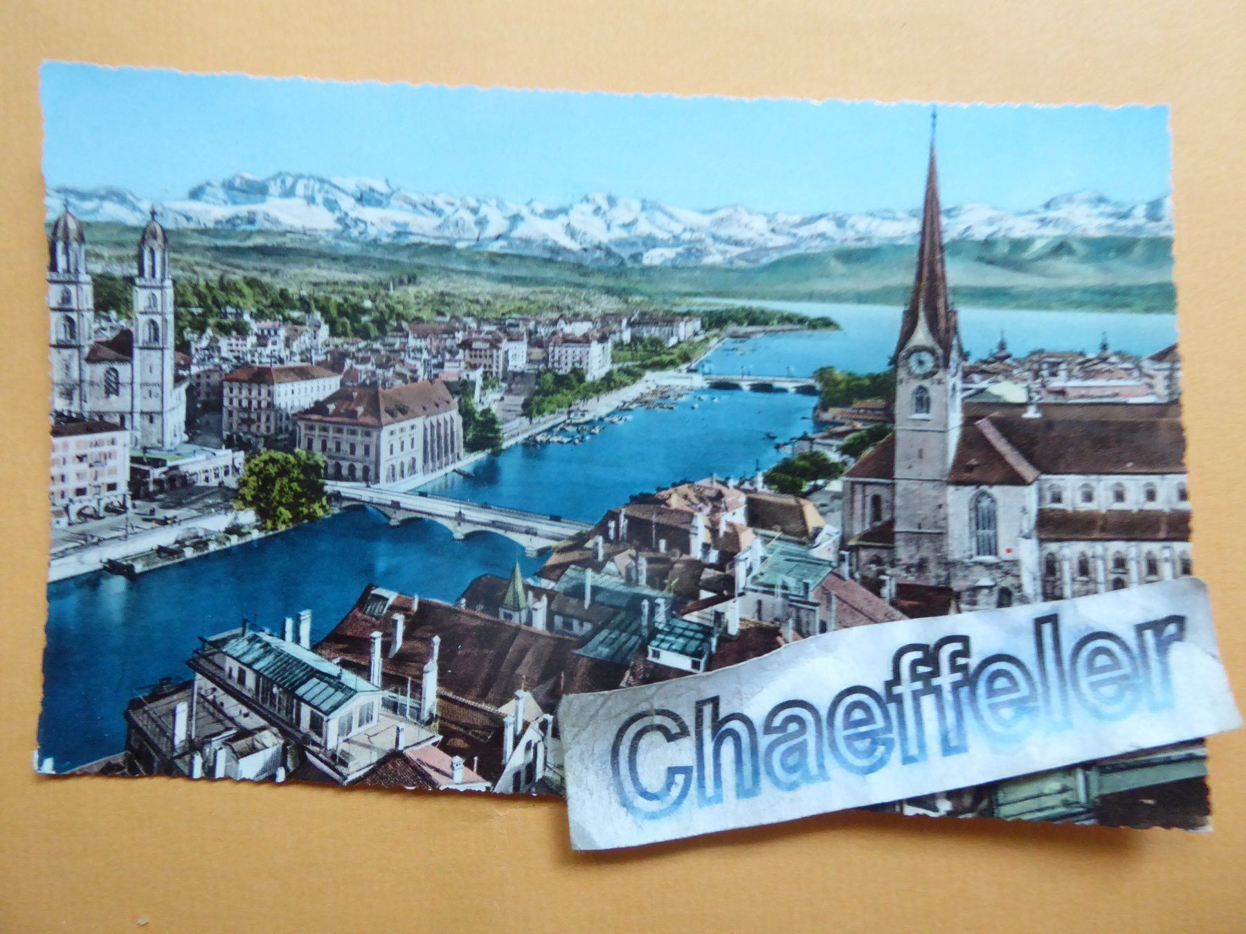 Ansichtskarten: Zürich und die Alpen – Gebraucht aus Zürich von Chaeffeler