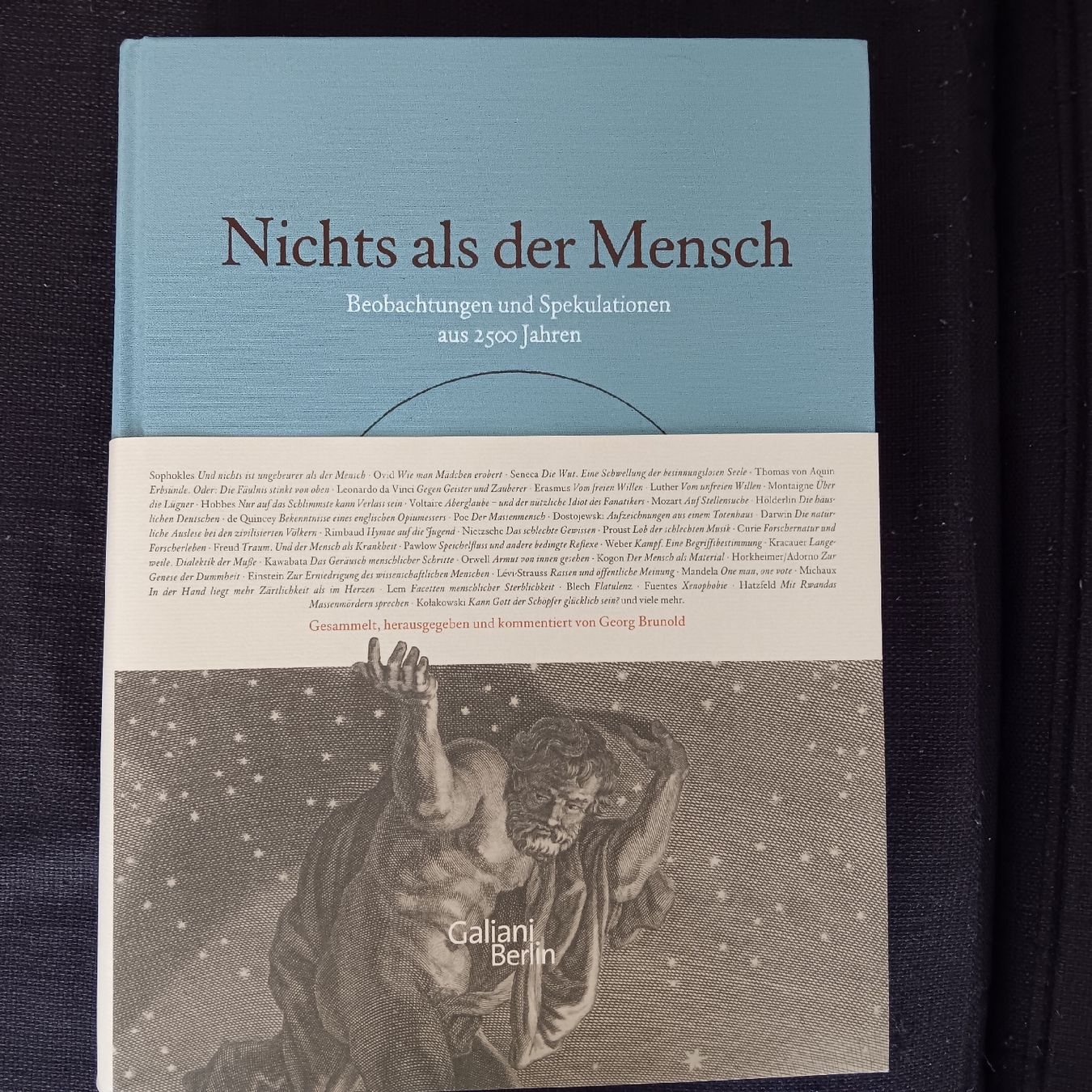 Bücher: Georg Brunold Nichts als der Mensch – Gebraucht aus Chur von chr_b2cn