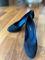 Pollini Leder Stöckelschuhe Schwarz Gr 36