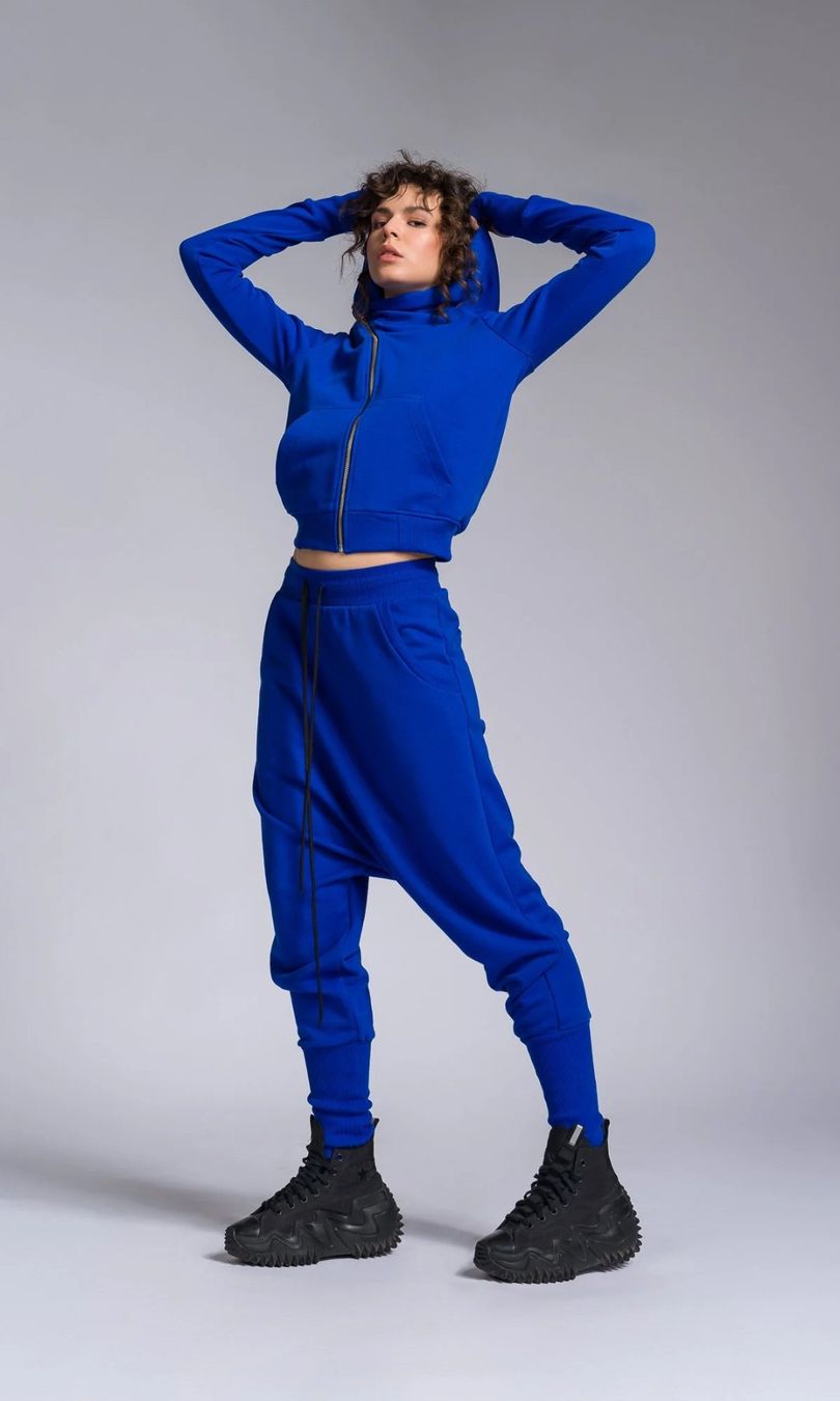Pantaloni: Aakasha - Drop Crotch Pant - S - Schwarz – Nuovo (secondo la descrizione) da Widnau venduto da sareena 1