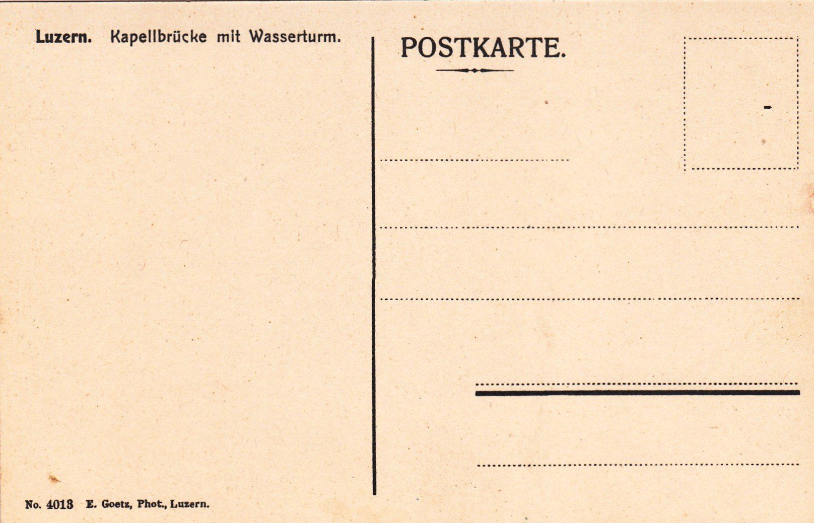 Cartoline postali: Luzern - Kapellbrücke mit Wasserturm /ad – Usato da Hombrechtikon venduto da Rudolf07 1