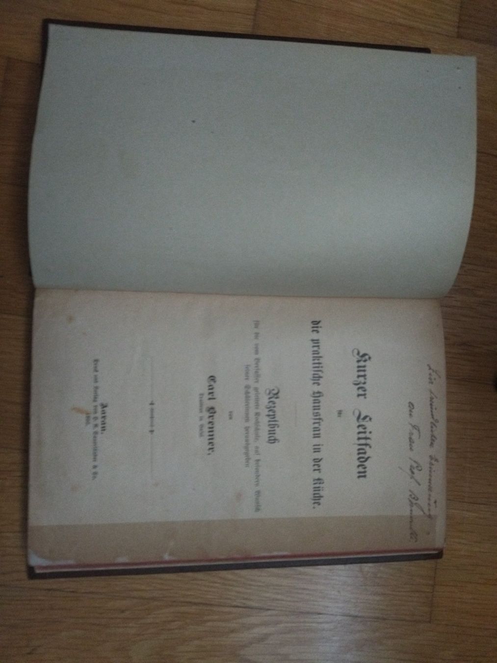 Libri: Kochbuch antik 1895 – Usato da Felben-Wellhausen venduto da bananajoe8474 2