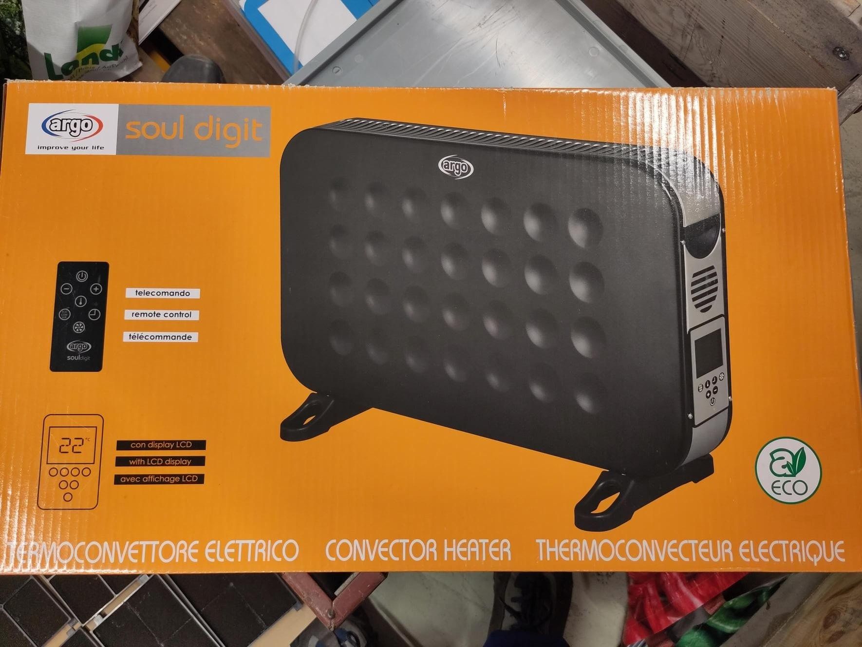 Radiateurs: Konvektionsheizung 2000W Argo Soul Digit – D'occasion à Cham par QS-Service