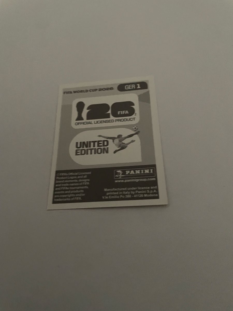 Panini Sammelbilder & Trading cards: FIFA WM 2026 Deutschland GER 1 – Neu (gemäss Beschreibung) aus Winterthur von Cobraforce 1