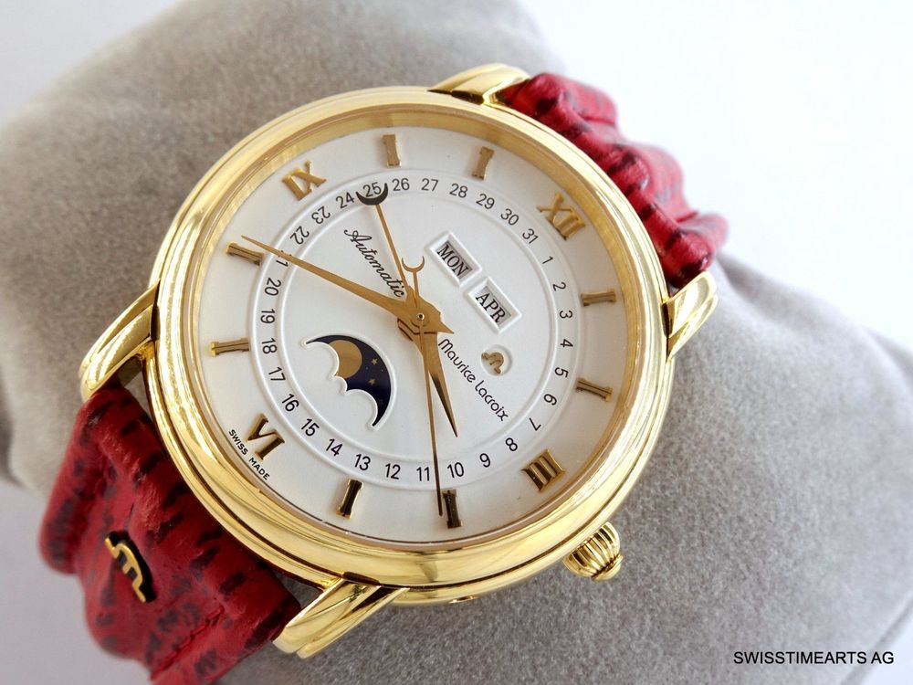 MAURICE LACROIX MASTERPIECE 18K GOLD VOLLKALENDER MONDPHASE