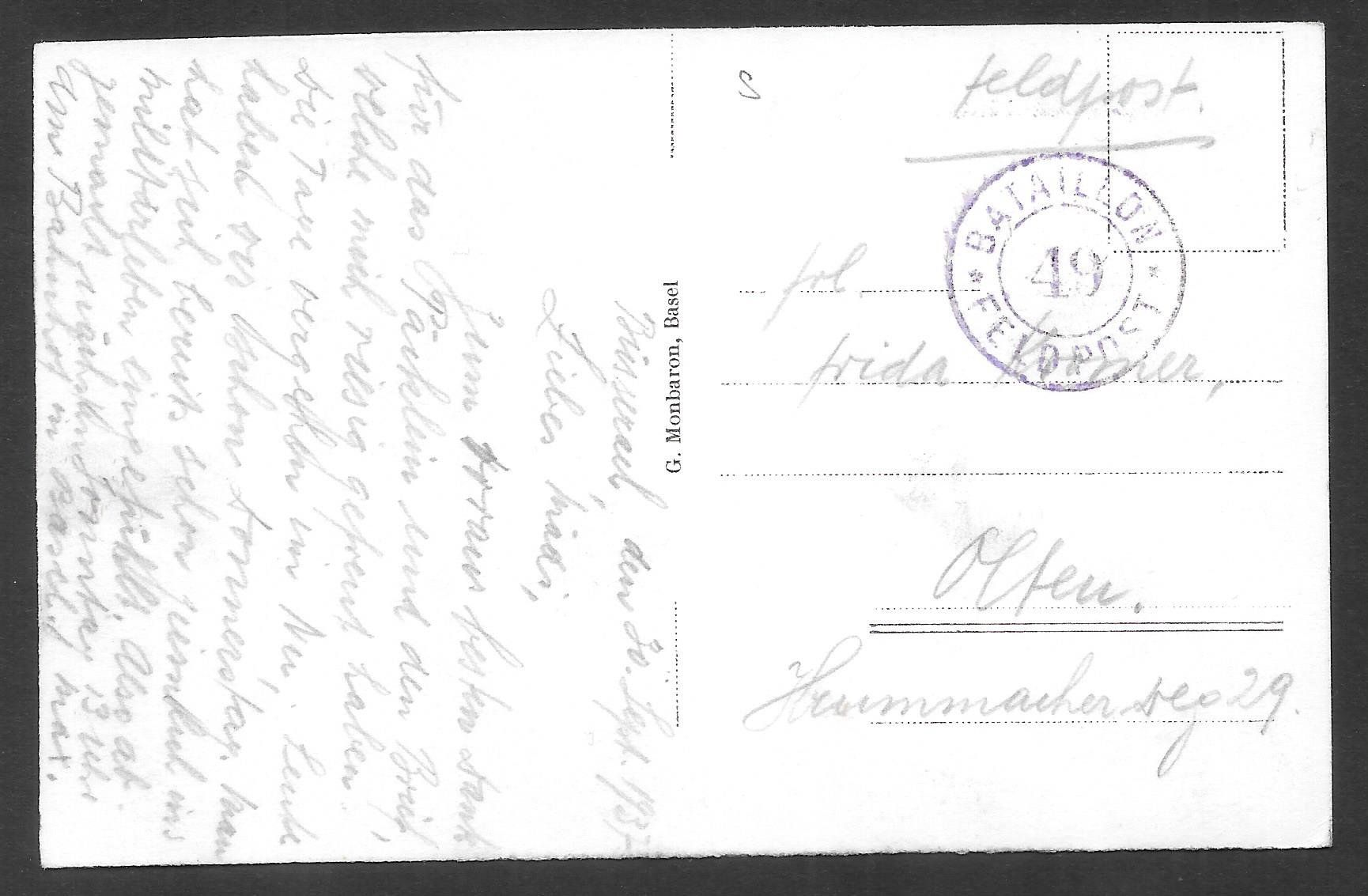 Cartoline postali: Büsserach Gesamtansicht Feldpoststempel – Usato da Olten venduto da clotaldi 1