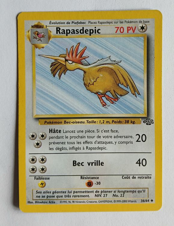 Pokémon Carte collezionabili: Carte Pokémon Rapasdepic 36/64 FR 2000 – Usato da Les Sciernes d'Albeuve venduto da gojo03
