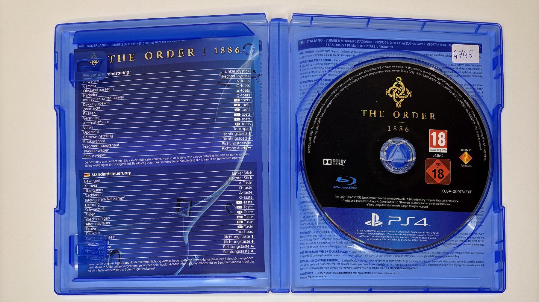 Giochi: PS4 - The Order: 1886 – Usato da Allschwil venduto da Bullach 1
