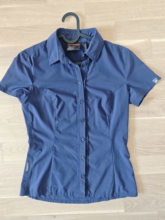Mammut Damen Hemd Kurzarm Blau Groesse XS 