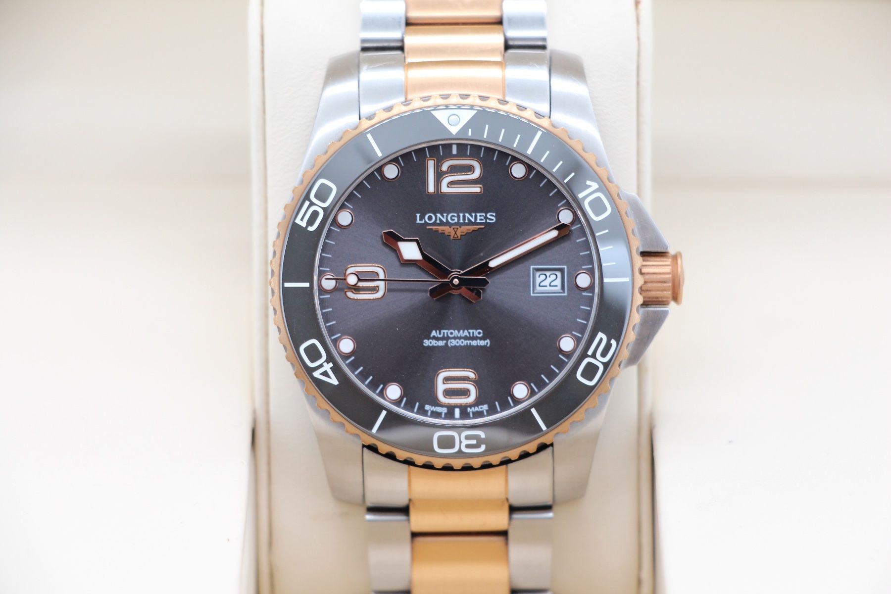 Longines Orologi: Longines HydroConquest Ref. L3.751.3.78.7, Full-Set, 1. Hand – Usato da Zug venduto da eMDi_Collection 4