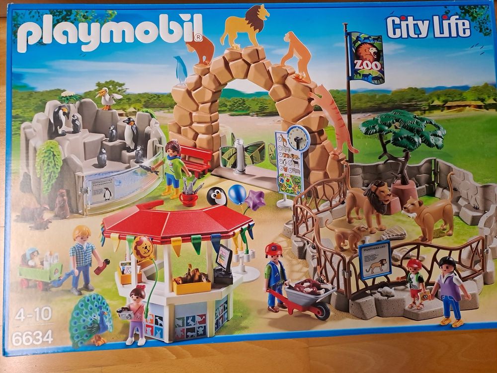 Playmobil 6634 Mein grosser Zoo mit zusätzl. Gehege + Tieren Kaufen
