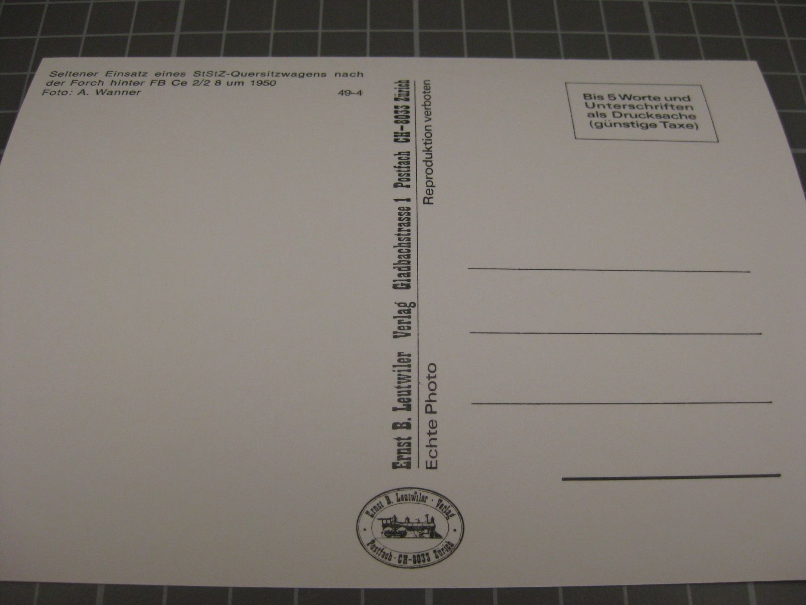 Cartoline postali: AK Zug nach Forch – Nuovo (secondo la descrizione) da Malters venduto da Marosko 1