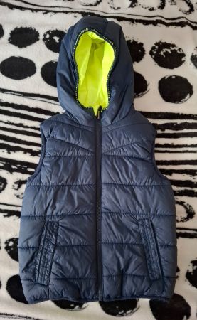 Wendegilet gr.122 Blau/Gelb