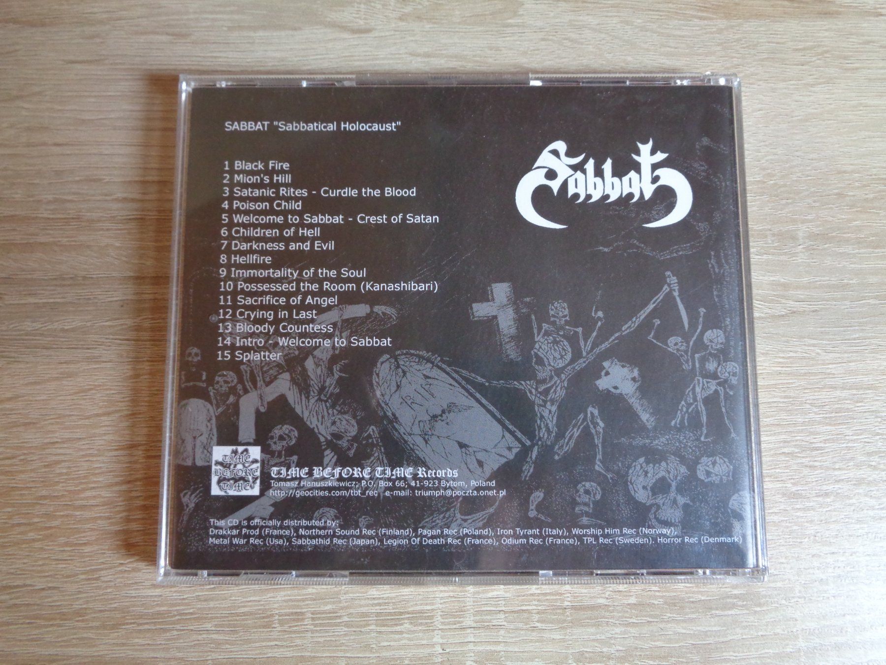 CD: SABBAT - SABBATICAL HOLOCAUST ( VERGRIFFEN ) – Usato da Weiningen ZH venduto da Princebebe 2
