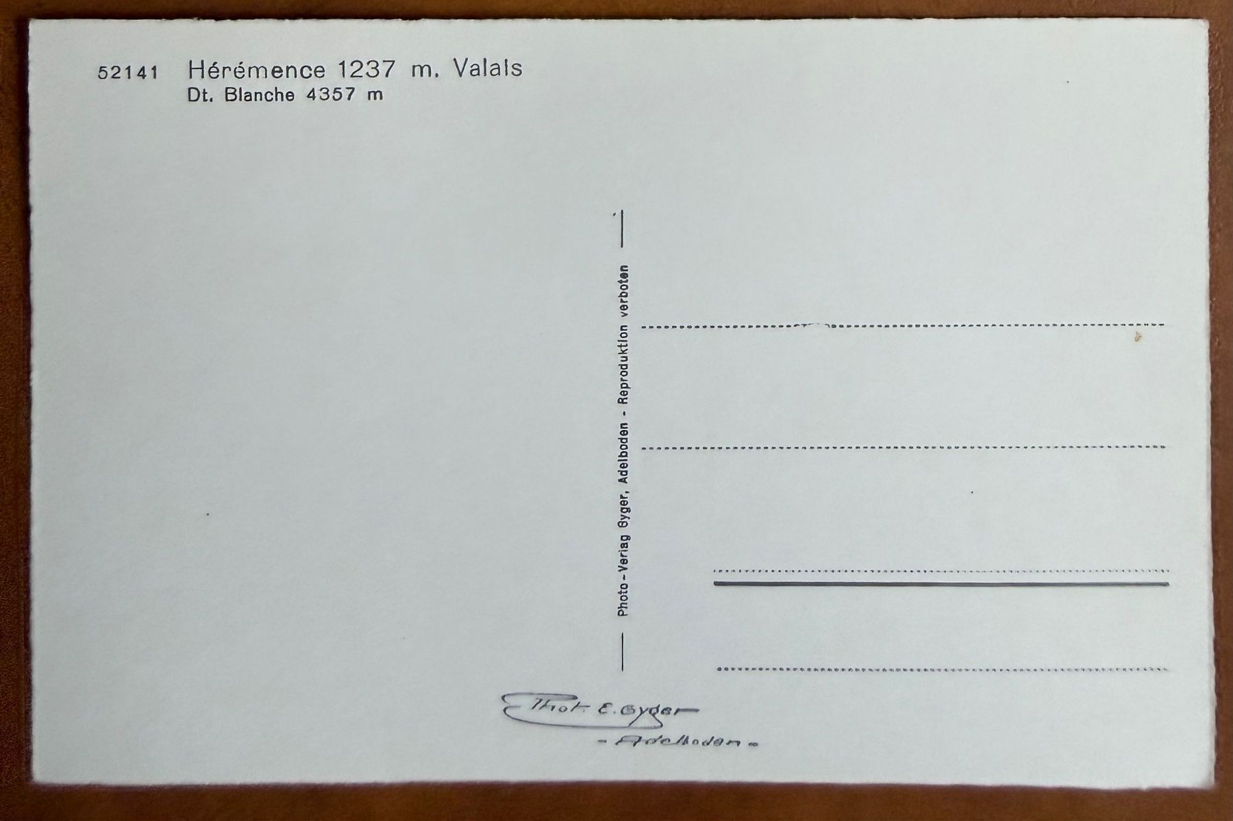 Cartoline postali: Hérémence - Belle carte ancienne – Usato da Lutry venduto da Ediego 1