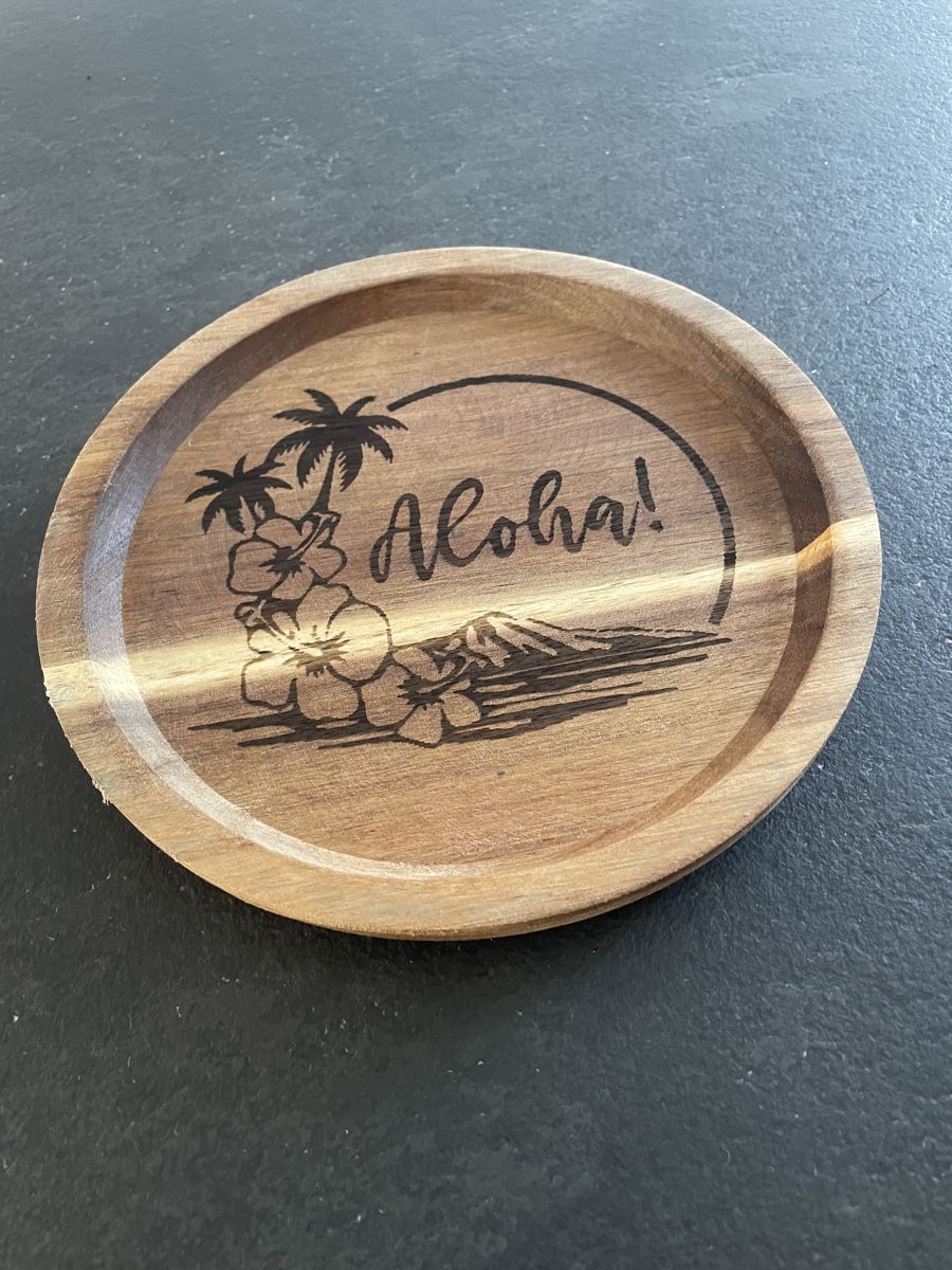 Tutte le decorazioni: Schönes Holztablett Aloha – Nuovo (secondo la descrizione) da Sutz venduto da mtechcab