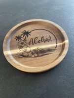 Schönes Holztablett Aloha
