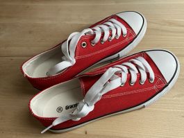 Rote Stoff-Sneakers von Graceland, Grösse 39👟