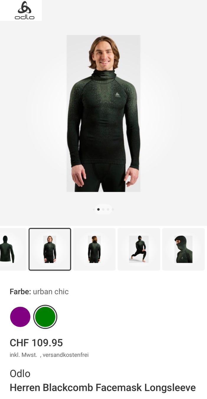 Odlo Sous-vêtements: Odlo Thermo tshirt Performance G L – D'occasion à Maienfeld par tobeyl2020