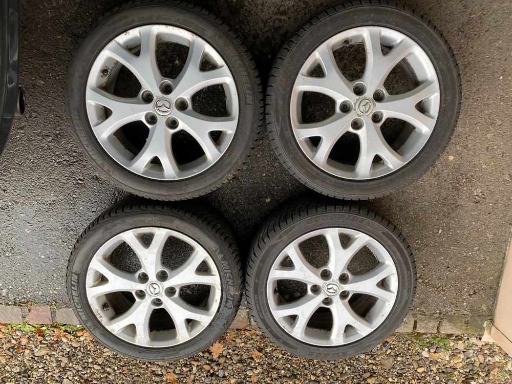 Alufelgen 6,5x17 mit Winterpneu 205/50/17Zoll*Original Mazda (Gebraucht ...