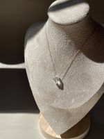 Unikat Edelstein Halskette, 18K vergoldeter Edelstahl